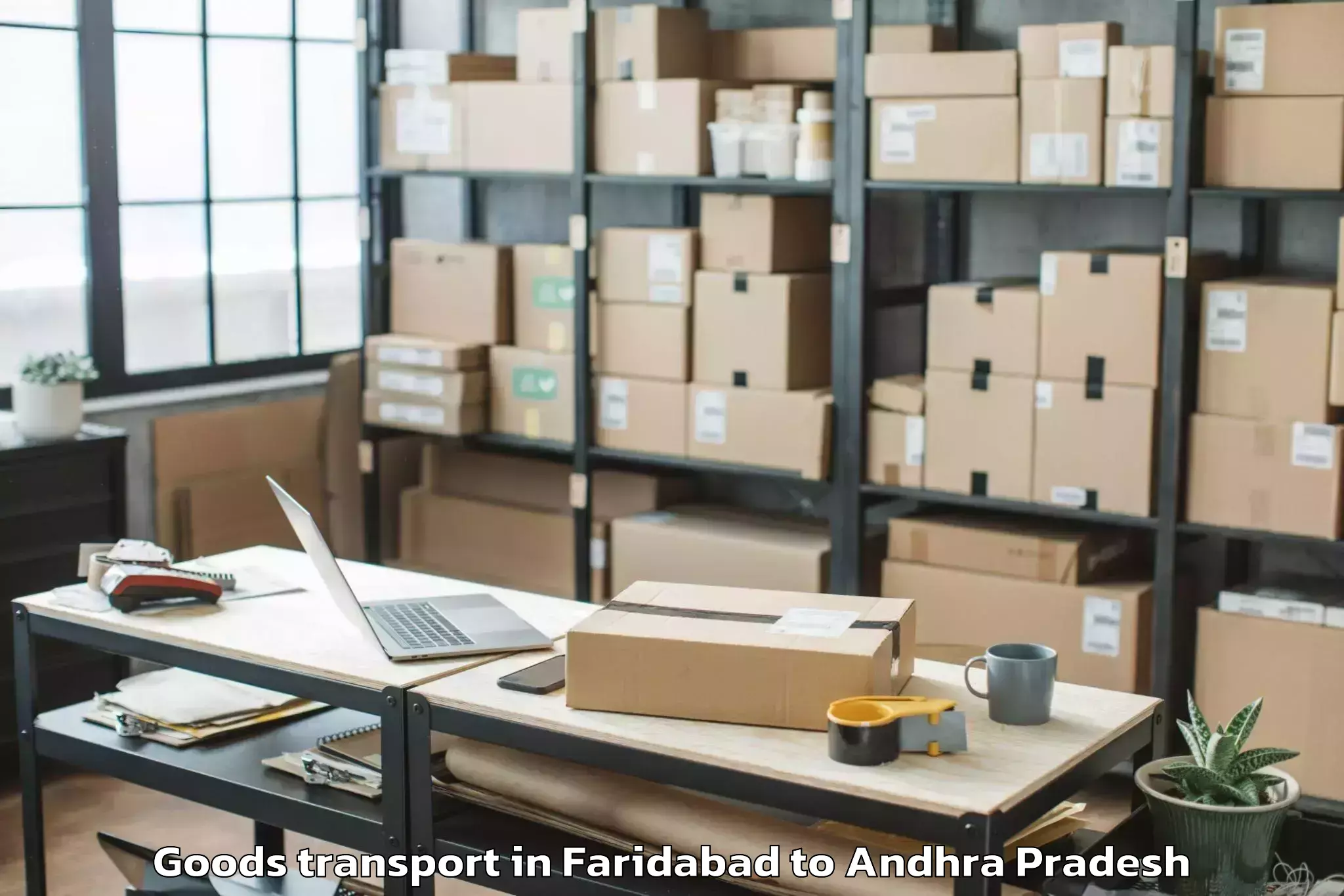 Discover Faridabad to Peapully Goods Transport